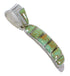 Turquoise Authentic Sterling Silver Southwestern Pendant QX78953